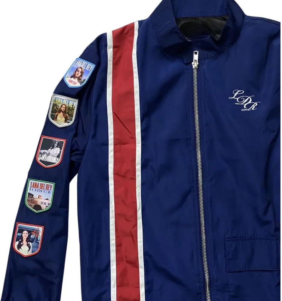 Lana Del-Rey Racing Album Patch Blue Racer Cotton Jacket (UK